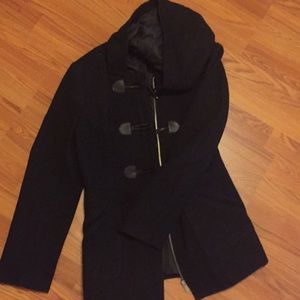 Black wool coat